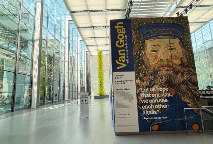 Van Gogh The Roulin Portraits MFA Boston Lobby