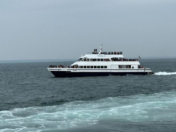 Bosto Whale Watch | Boston Harbor Cruise | View of Another Ferry